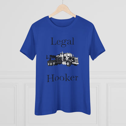 Legal H**ker Heavy Tow Truck Women's Short Sleeve Crewneck Tee