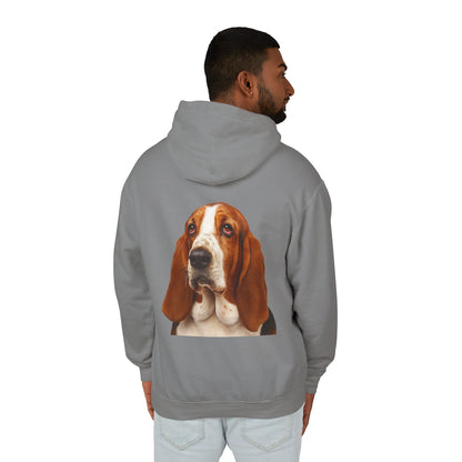 Basset Head Unisex Lightweight Hoodie