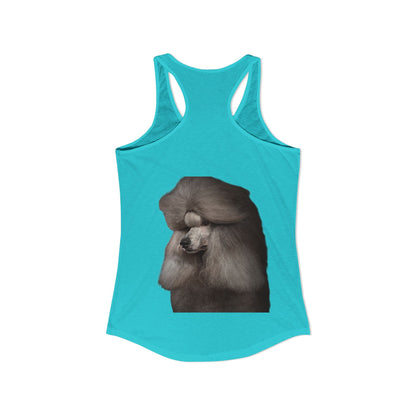 Poodle Head Women's Racerback Tank