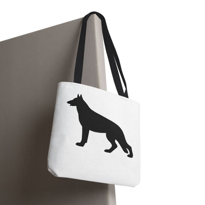 German Shepherd Silhouette Tote Bag