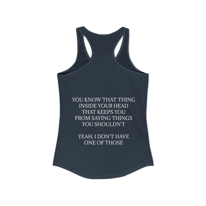No Filter Women's Racerback Tank
