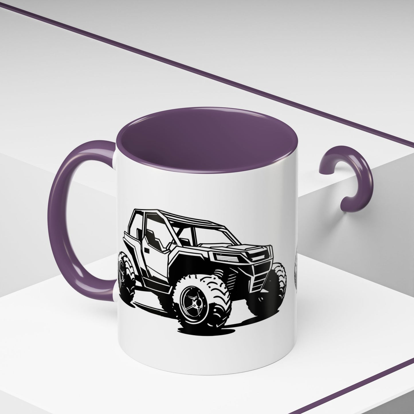 Off The Beaten Path Side By Side 2-Tone Coffee Mug