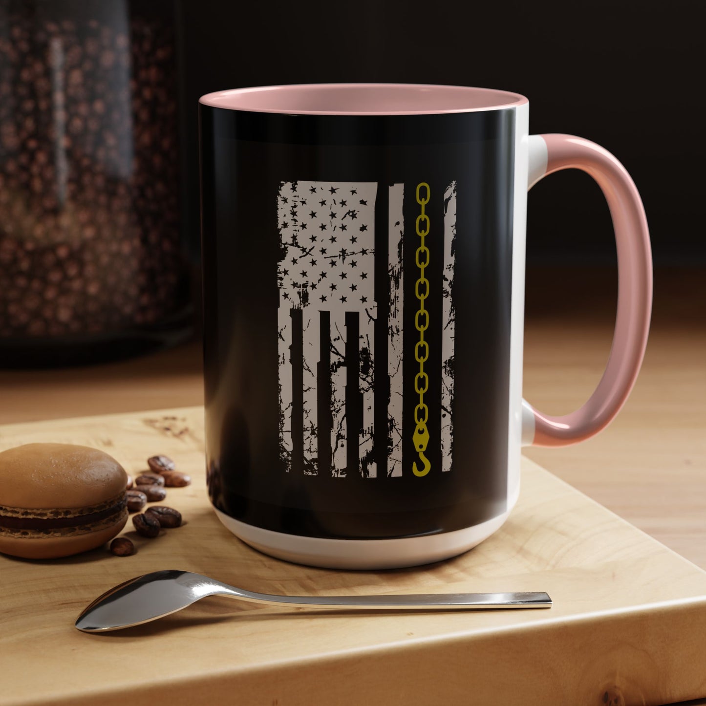 Thin Yellow Line 2-Tone Coffee Mug