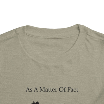 Matter Of Fact Malamute Toddler Unisex Short Sleeve Crewneck Tee