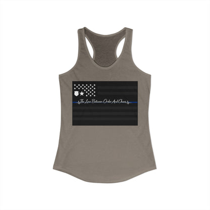 Thin Blue Line Women's Racerback Tank