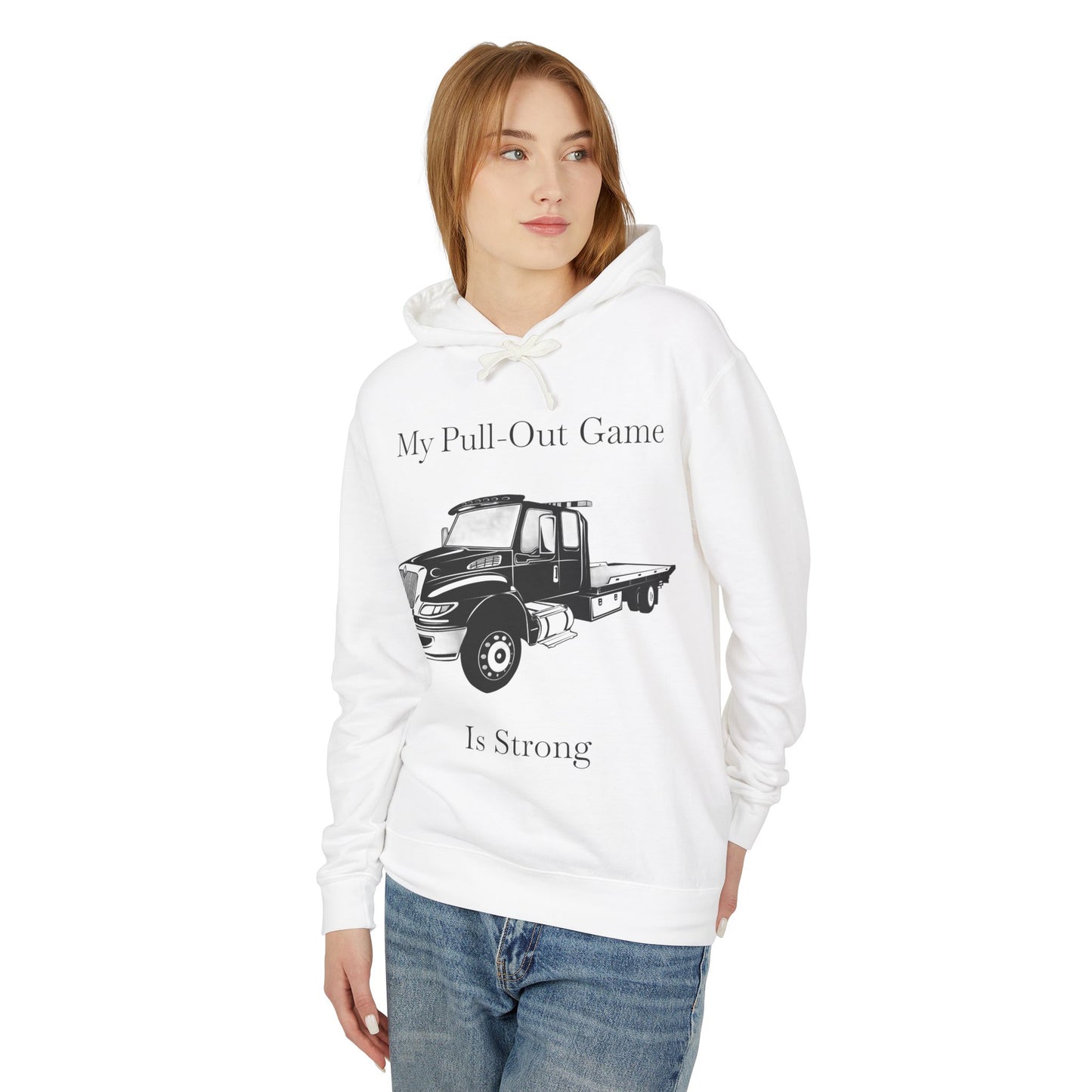 Pull Out Flatbed Tow Truck Unisex Lightweight Hoodie