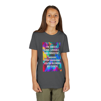 Blowing My Cover Youth Unisex Short Sleeve Crewneck Tee