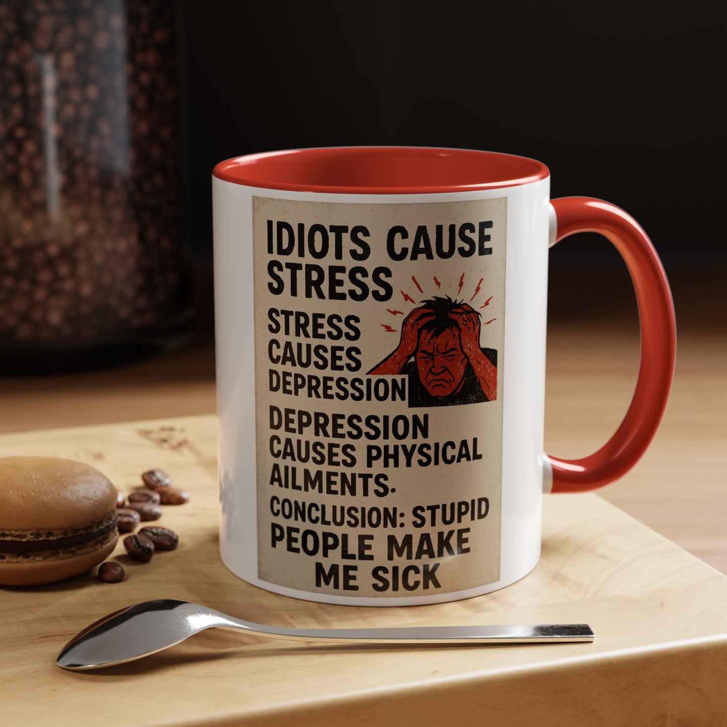 Stupid People 2-Tone Coffee Mug