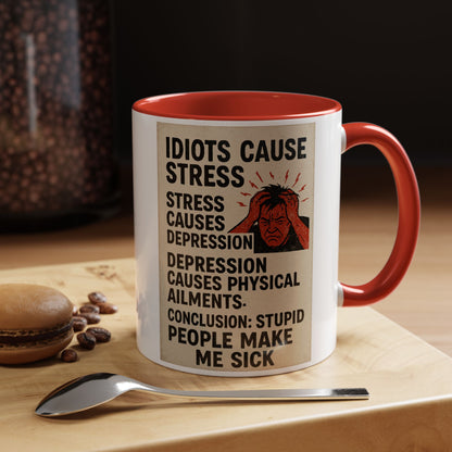 Stupid People 2-Tone Coffee Mug