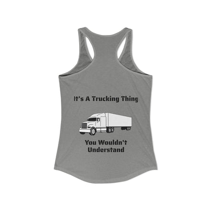 Trucking Thing Women's Racerback Tank