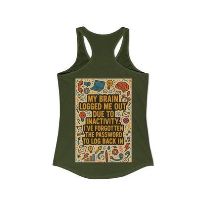 Logged Out Women's Racerback Tank