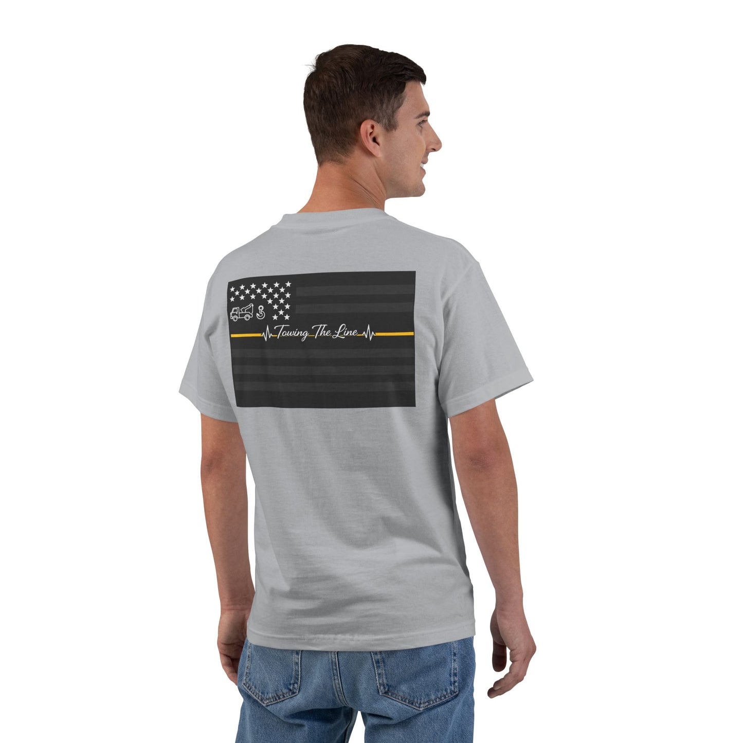 Thin Yellow Line Men's Short-Sleeve Crewneck Tee