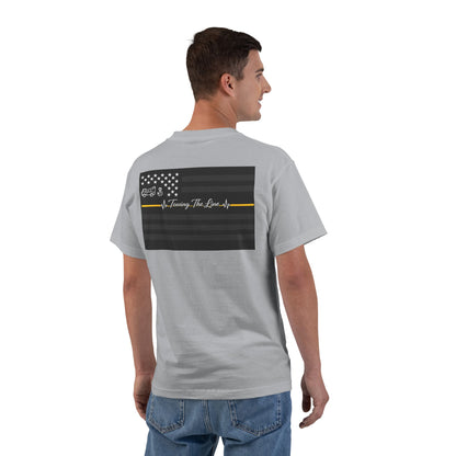 Thin Yellow Line Men's Short-Sleeve Crewneck Tee