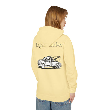 Legal H**ker Wheel Lift Tow Truck Unisex Lightweight Hoodie