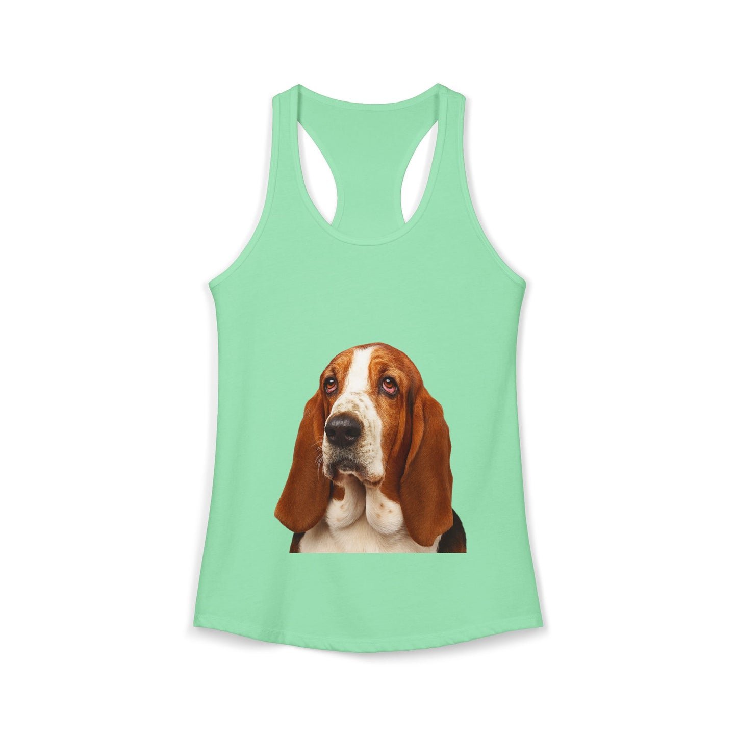 Basset Head Women's Racerback Tank
