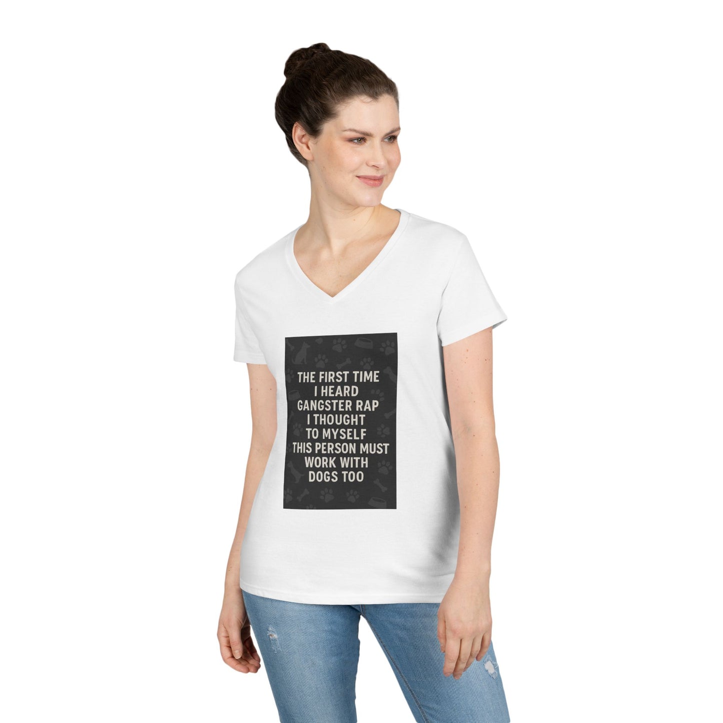 Gangster Rap Women's V-Neck T-Shirt