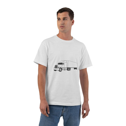 Semi Truck Men's Short-Sleeve Crewneck Tee