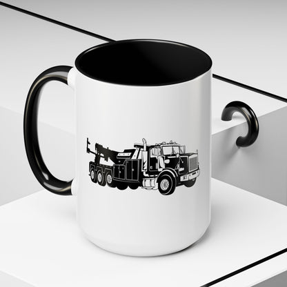 Heavy Tow Truck 2-Tone Coffee Mug