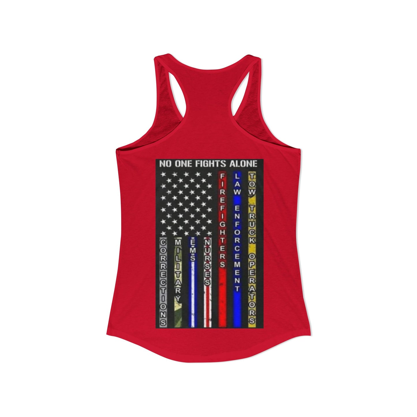 No One Fights Alone Women's Racerback Tank