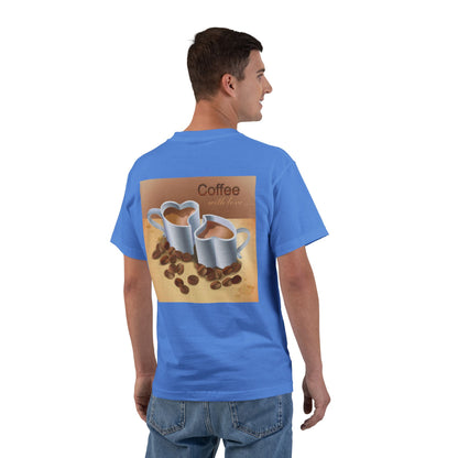 Coffee With Love Men's Short-Sleeve Crewneck Tee