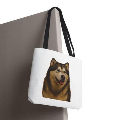 Malamute Head Tote Bag