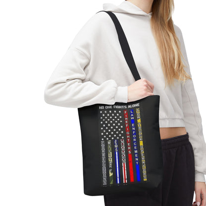 No One Fights Alone Tote Bag