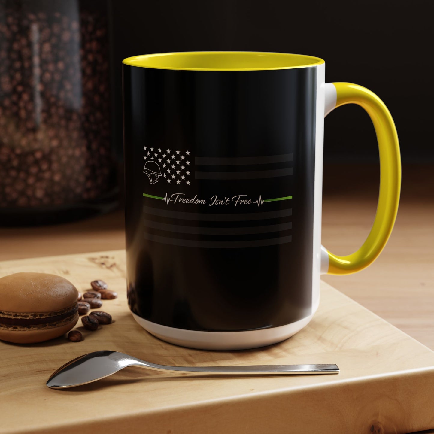 Thin Green Line 2-Tone Coffee Mug