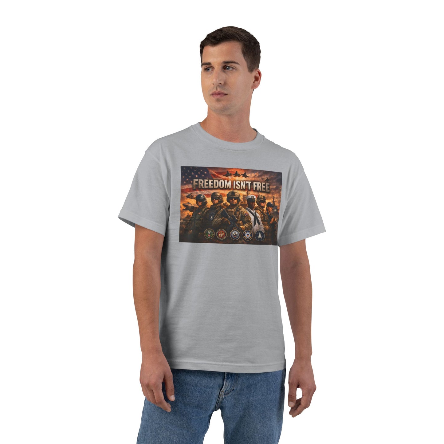 Freedom Isn't Free Men's Short-Sleeve Crewneck Tee