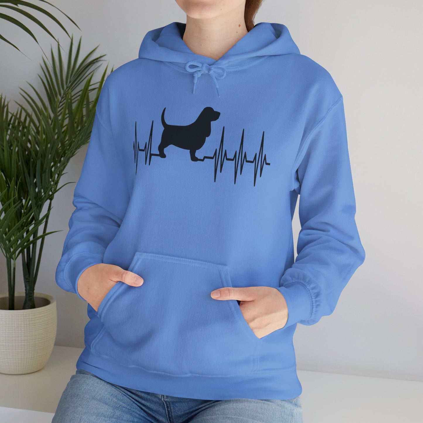 My Heart Beats For Bassets Unisex Hoodie