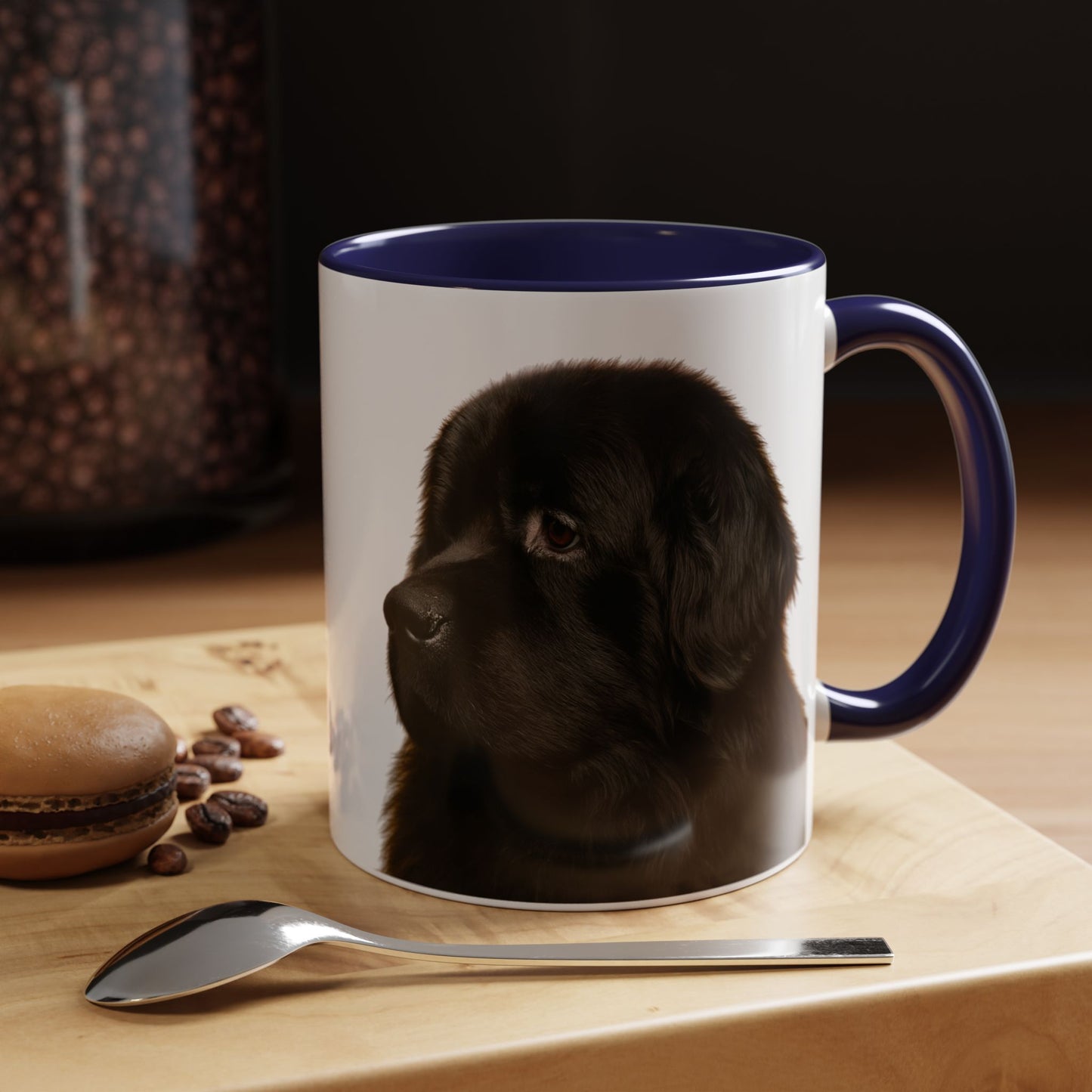 Newfie Head 2-Tone Coffee Mug