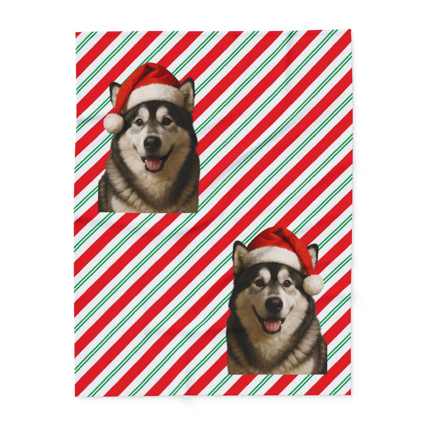 Santa Paws Malamute Arctic Fleece Blanket