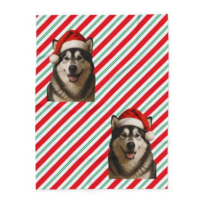 Santa Paws Malamute Arctic Fleece Blanket