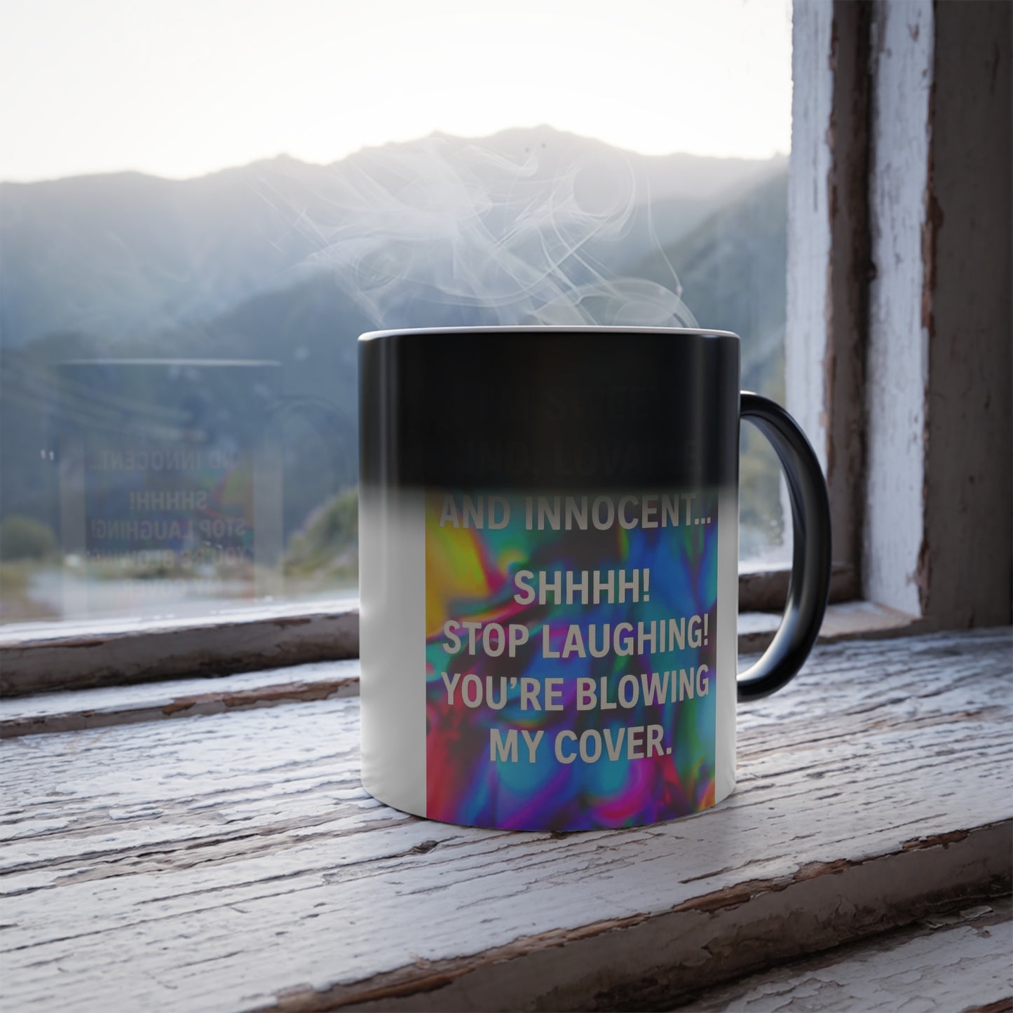 Blowing My Cover Color Changing Mug
