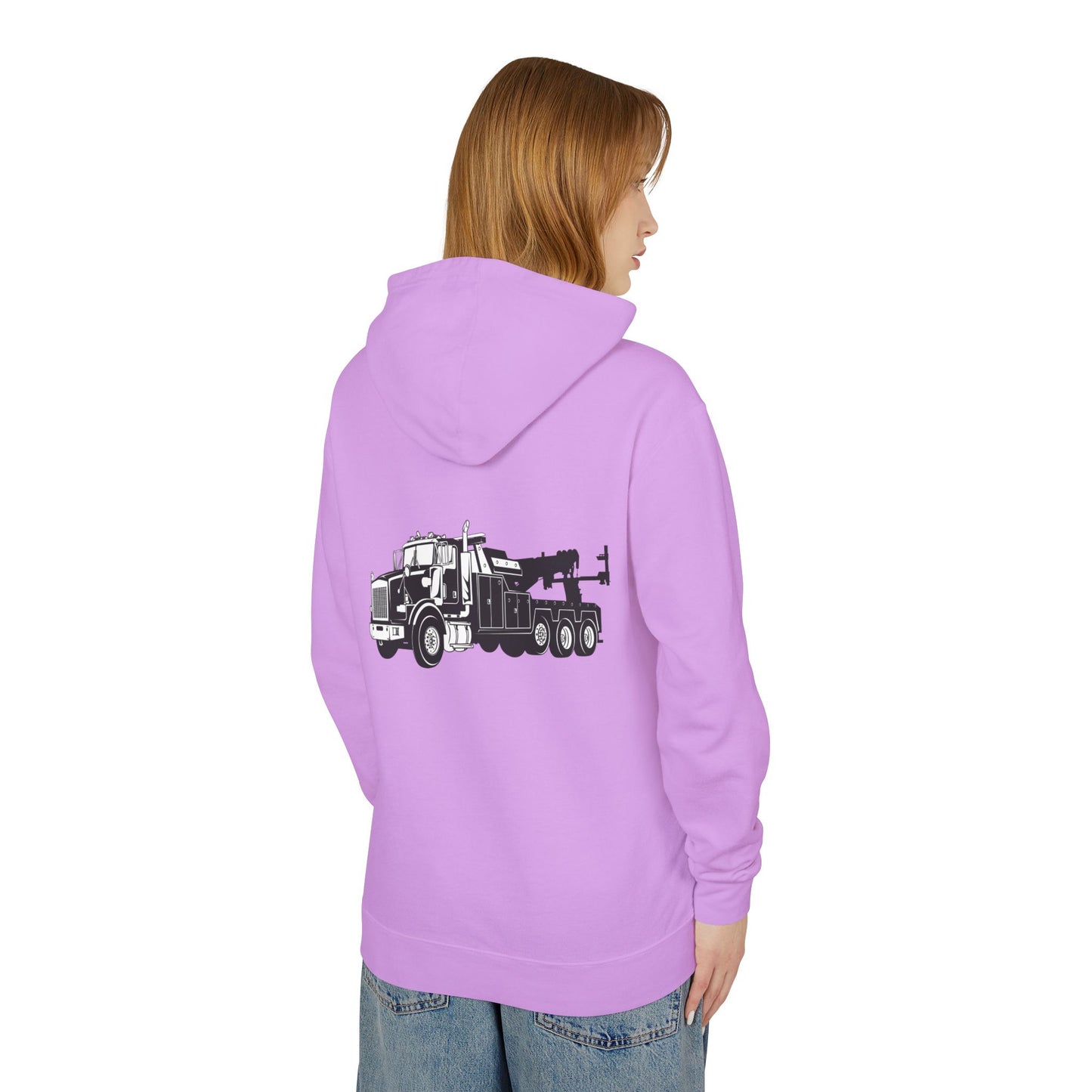 Heavy Tow Truck Unisex Lightweight Hoodie