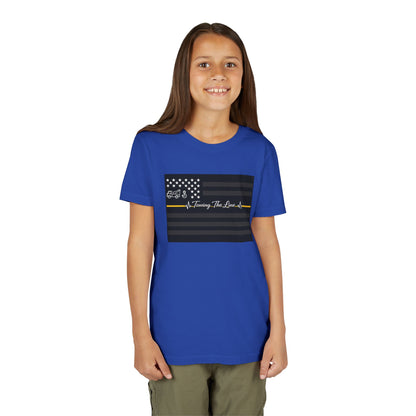 Thin Yellow Line Youth Unisex Short Sleeve Crewneck Tee
