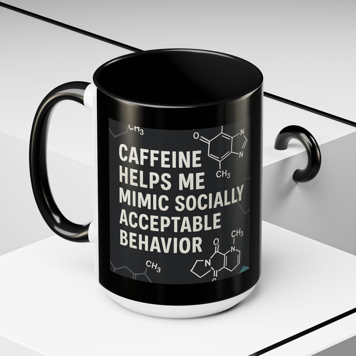 Socially Acceptable 2-Tone Coffee Mug
