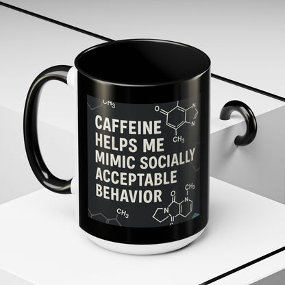 Socially Acceptable 2-Tone Coffee Mug