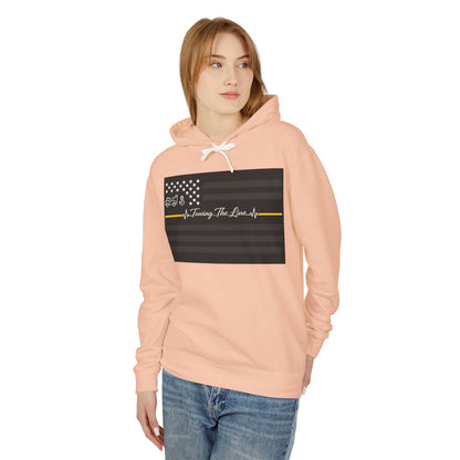 Thin Yellow Line Unisex Lightweight Hoodie