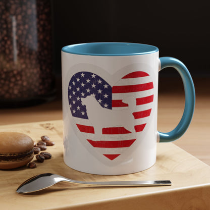 Malamute Flag 2-Tone Coffee Mug