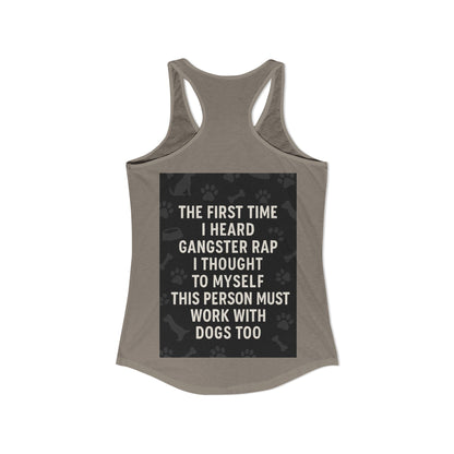 Gangster Rap Women's Racerback Tank