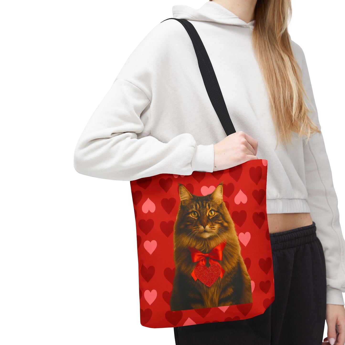 Cupid's Companion Cat Tote Bag