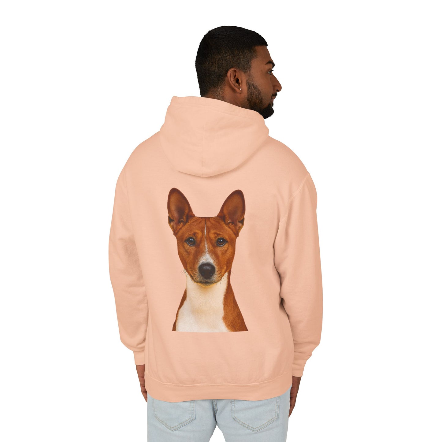 Basenji Head Unisex Lightweight Hoodie