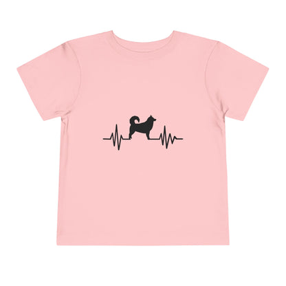 My Heart Beats For Malamutes Toddler Unisex Short Sleeve Crewneck Tee