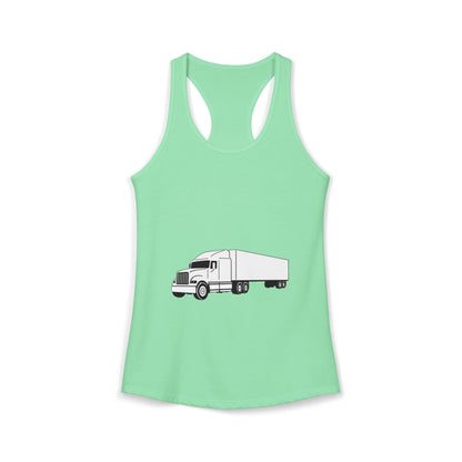 Semi Truck Women's Racerback Tank