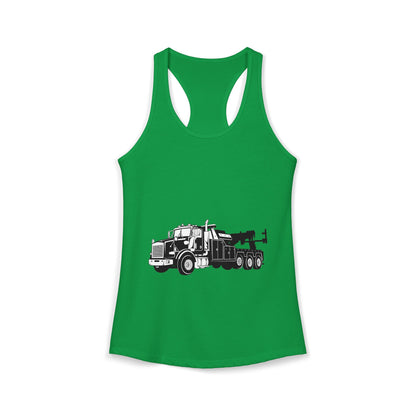 Heavy Tow Truck Women's Racerback Tank
