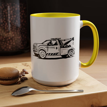 Wheel Lift Tow Truck 2-Tone Coffee Mug