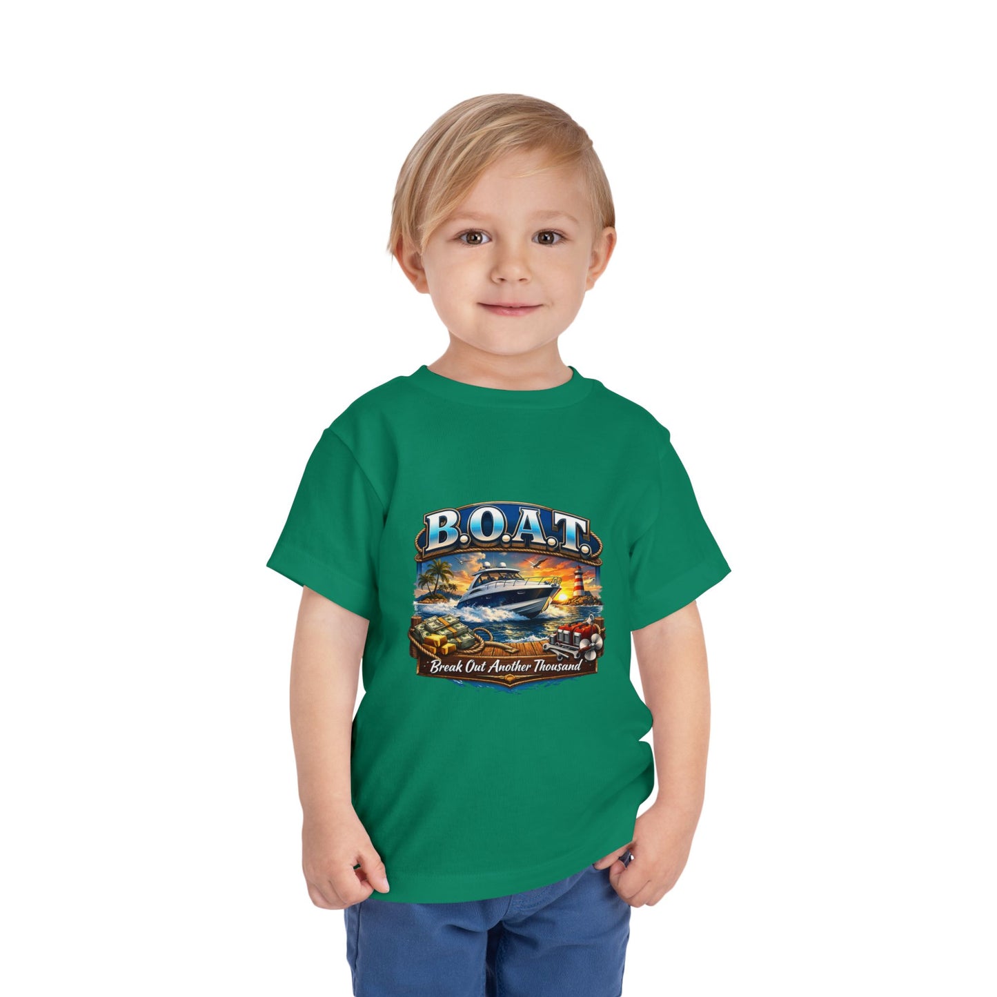 B.O.A.T. Toddler Unisex Short Sleeve Crewneck Tee