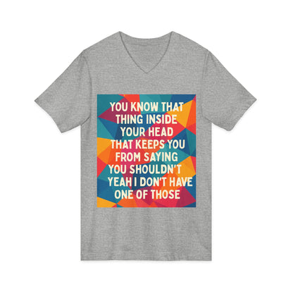 No Filter Unisex Short Sleeve V-Neck Tee
