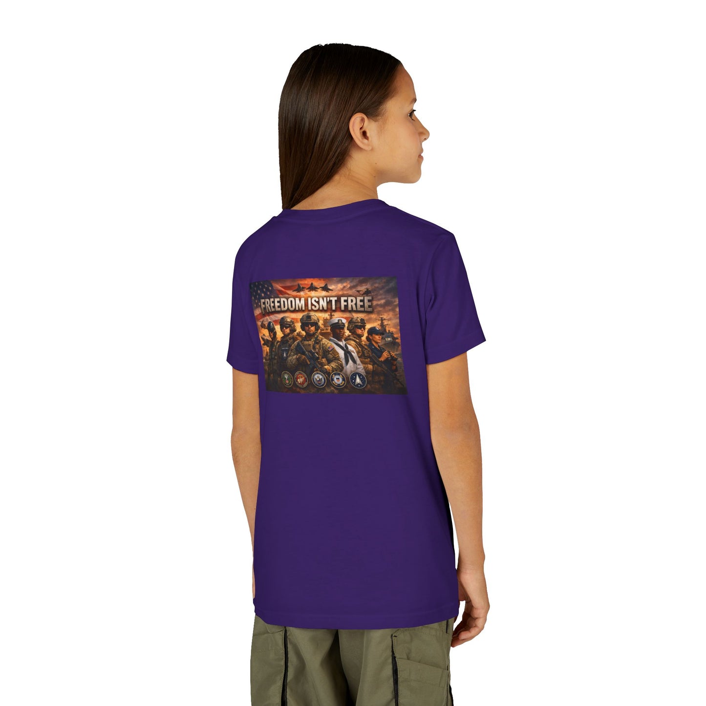 Freedom Isn't Free Youth Unisex Short Sleeve Crewneck Tee