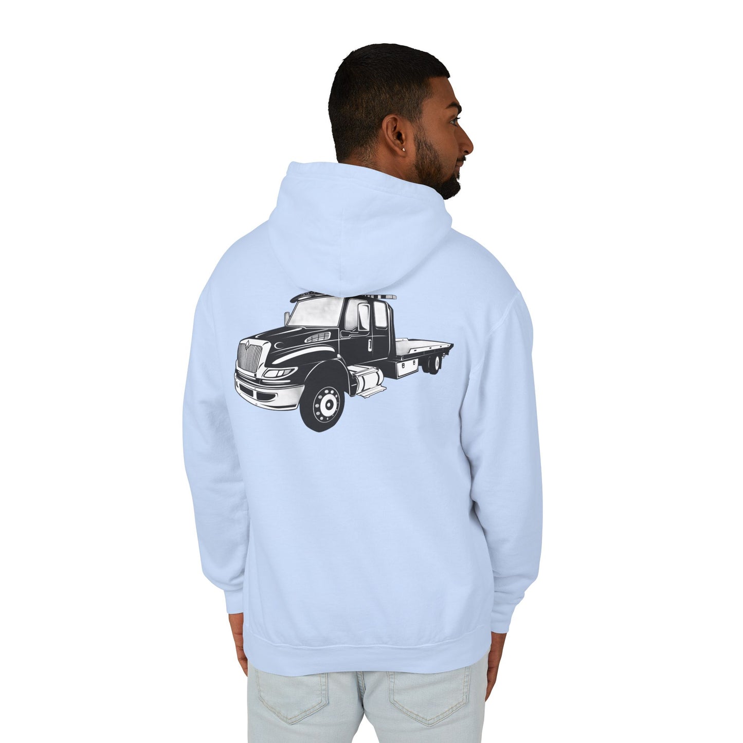 Flatbed Tow Truck Unisex Lightweight Hoodie